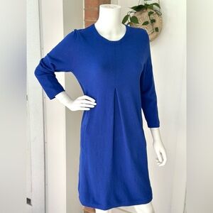 Tyler Boe Royal Blue Cashmere Blend Knee-Length Sheath Dress